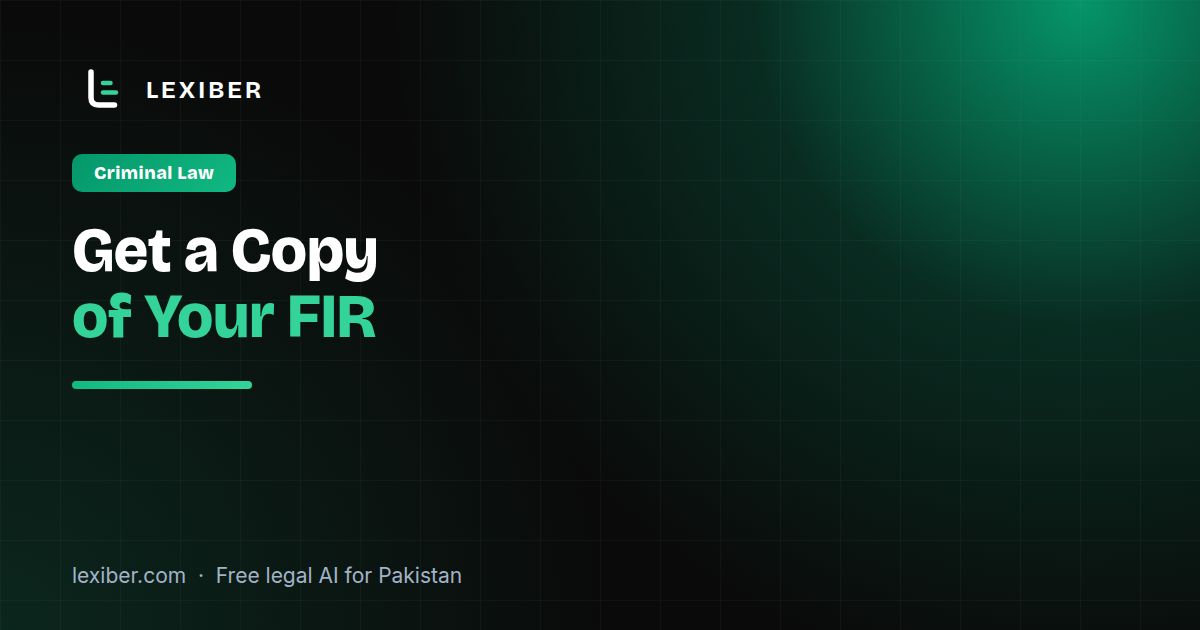 How to Get a Copy of Your FIR Online in Pakistan