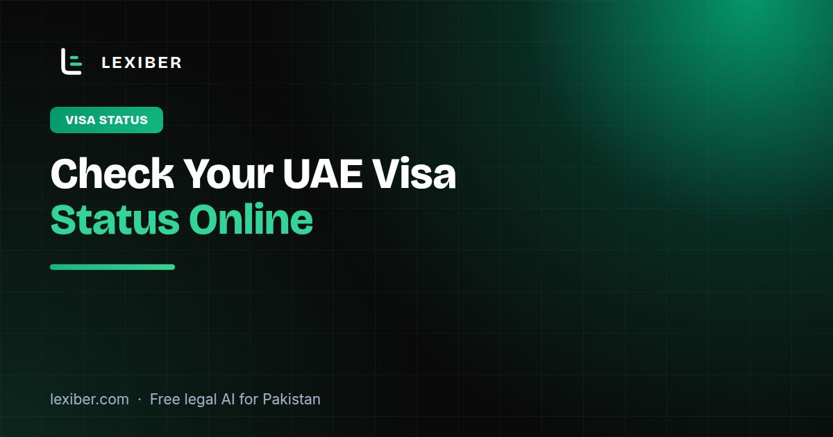 How to Check Your UAE Visa Status Online from Pakistan