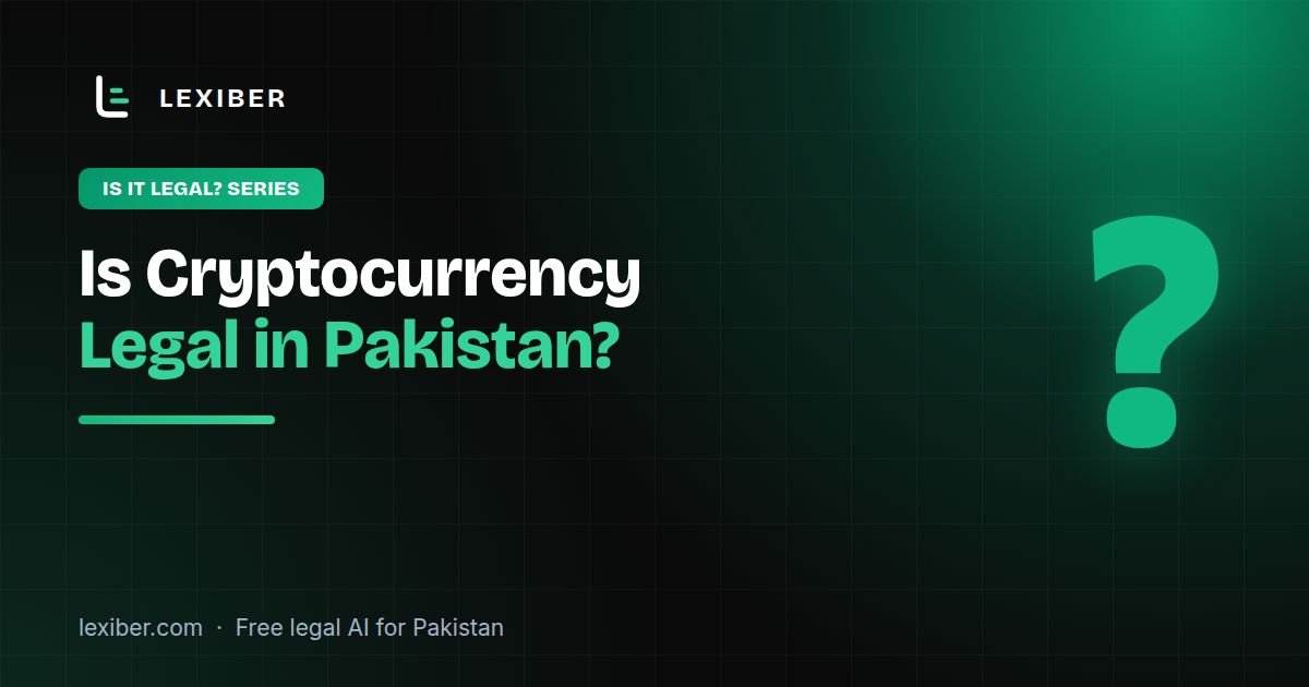 Is Cryptocurrency Legal in Pakistan?