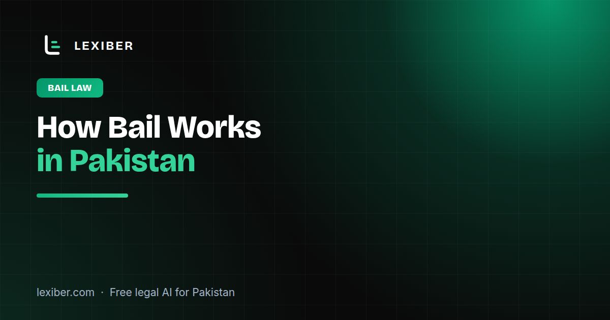 How Bail Works in Pakistan: Pre-Arrest, Post-Arrest, Anticipatory