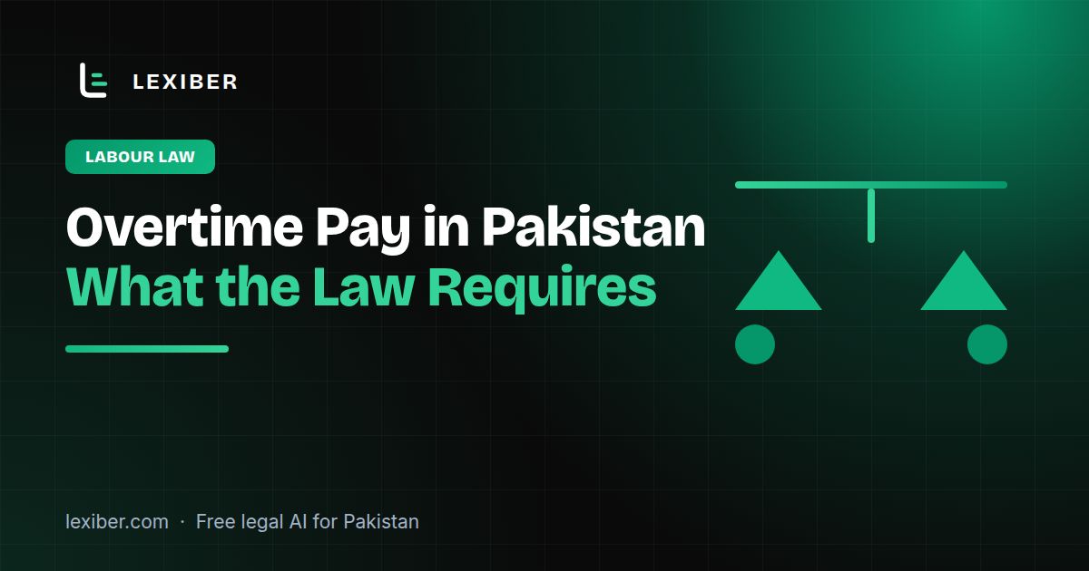 Overtime Pay in Pakistan: What the Law Requires